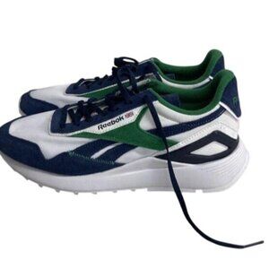 Reebok Classic Retro Style Sneakers Green/Blue/White Size 8.5 Mens Athletic Shoe